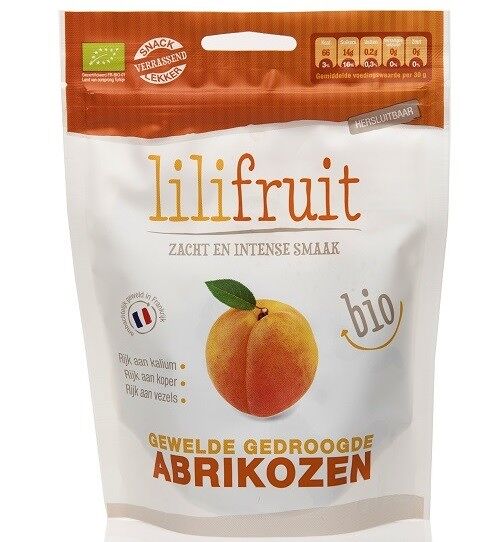 Gewelde gedroogde bio abrikozen 70g