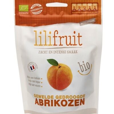 Gewelde gedroogde bio abrikozen 70g