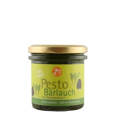 Pesto d'ail sauvage aux noix de cèdre - plein d'arôme