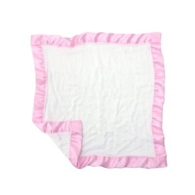 Doudou Mousseline Bambou Rose (Petit)