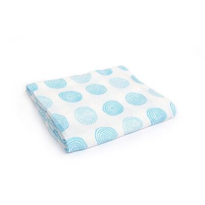 Blue Swirl Muslin