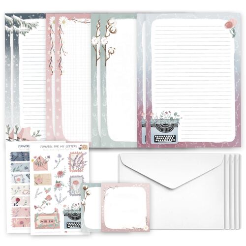 Kit de correspondance - Courrier Fleuri