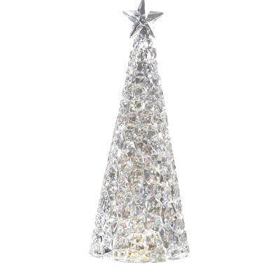Sompex weihnachtsbaum tischleuchte glamor | batteriebetrieben | 28cm
