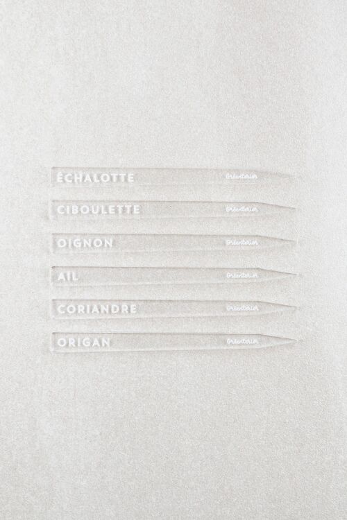 Marque-plåntes Ciboulette - Acrylique transparent