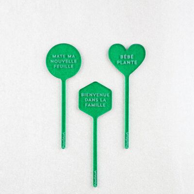 Baby Plant Plant Markers - Green Acrylic