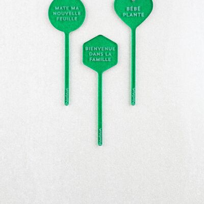 Baby Plant Plant Markers - Green Acrylic