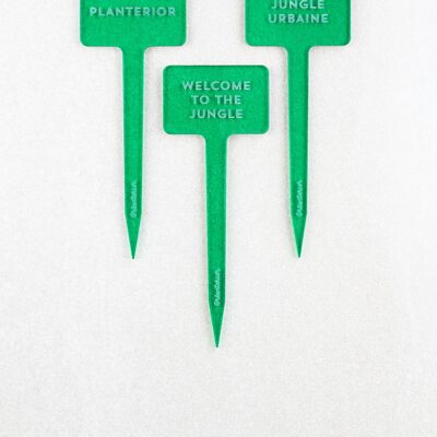 Marcadores de Plantas Planterior - Acrílico Verde