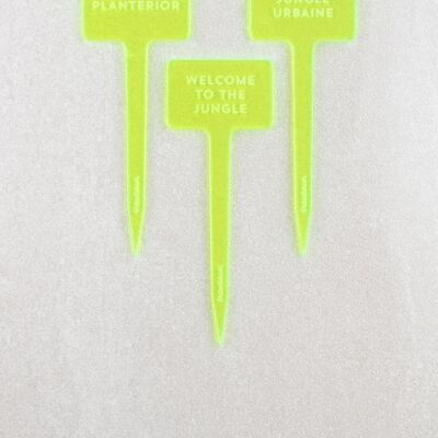 Planterior Plant Markers - Neon Yellow Acrylic