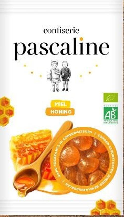 Confiserie Pascaline - bonbons Bio - Miel (7%)