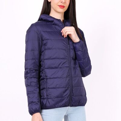 Leichte Daunenjacke mit Kapuze MACMAX LANA White Navy