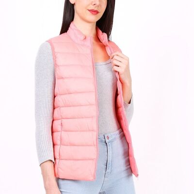 Lightweight sleeveless down jacket MACMAX CATY Pink Pink