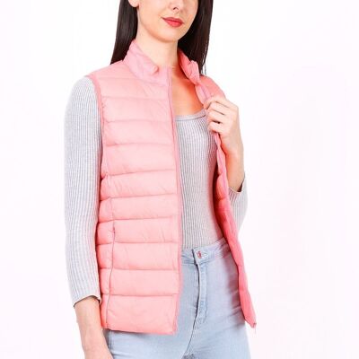 Leichte ärmellose Daunenjacke MACMAX CATY Pink Pink