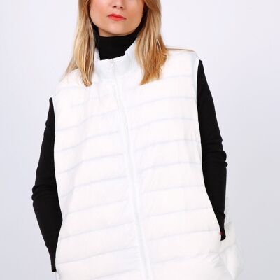 MACMAX CATY lightweight sleeveless down jacket White White