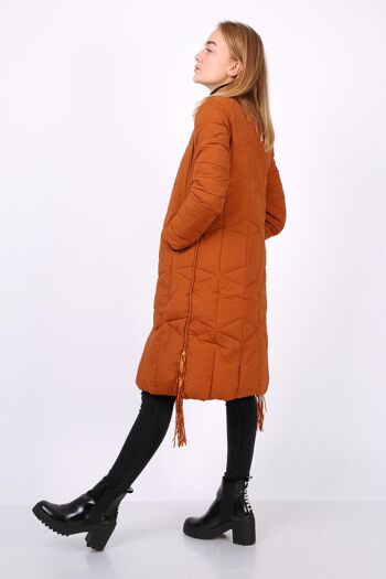 Manteau longueur au genou CAMILLA orange   Orange 2