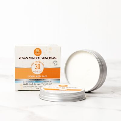 Vegan mineral suncream spf 30
