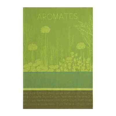 Tea towel - AROMATES 50 x 75 cm, cotton