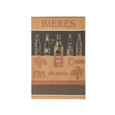 Tea towel - BEERS OF THE MONTH 50 x 75 cm