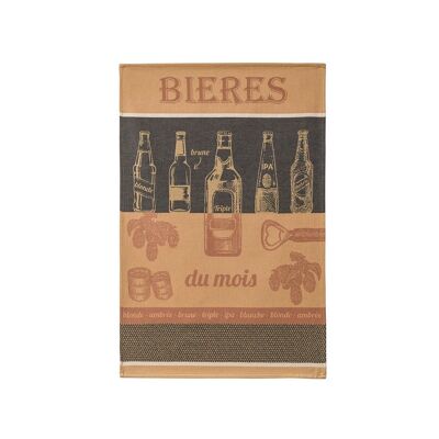 Tea towel - BEERS OF THE MONTH 50 x 75 cm, cotton