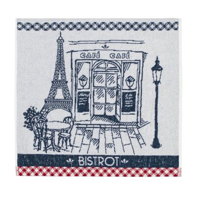 Sponge square - AUTHENTIQUE BISTROT 50 x 50 cm, in cotton