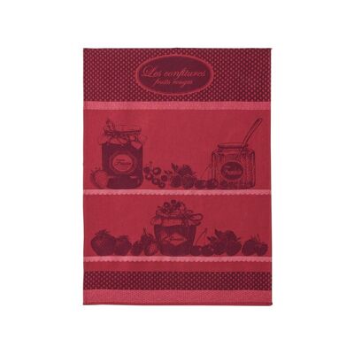 Tea towel - RED FRUIT JAM 50 x 75 cm