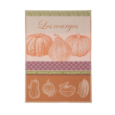 Tea towel - COURGES 50 x 75 cm, cotton