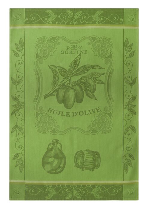 Torchon - Huile Surfine 50 x 75 cm, en jacquard de coton
