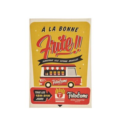Tea towel - MISTERATOMIC FRITODROME 50 x 75 cm, cotton