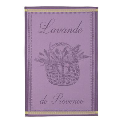 Tea towel - LAVENDER BASKET 50 x 75 cm, cotton