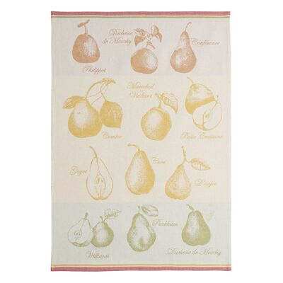 Tea towel - APPLE QUARTERS 50 x 75 cm, cotton