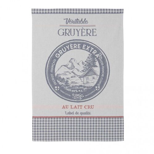 Torchon - VERITABLE GRUYERE 50 x 75 cm, en coton