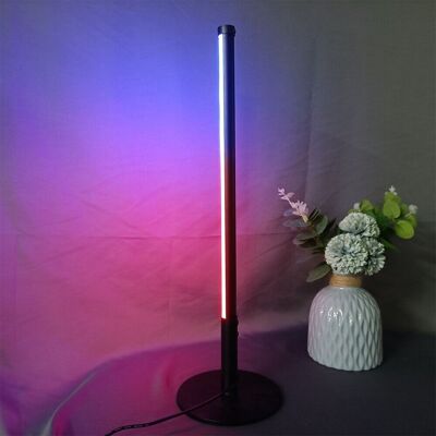 Lampada da tavolo Saberlight RGB Lampada da tavolo nera multicolor semplice camera da letto per ufficio