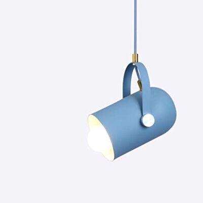 Lámpara colgante nórdica azul claro colorido pop retro vintage