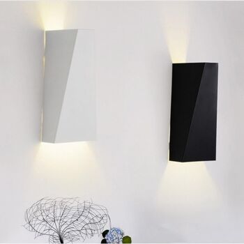 Applique murale Geometric LED Blanc  lampe pour mur rectangle moderne intérieur extérieur 2