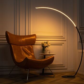 Lampadaire LED Arc design interieur lampe demi cercle moderne salon 2