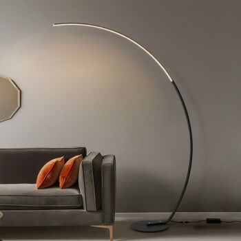 Lampadaire LED Arc design interieur lampe demi cercle moderne salon 4
