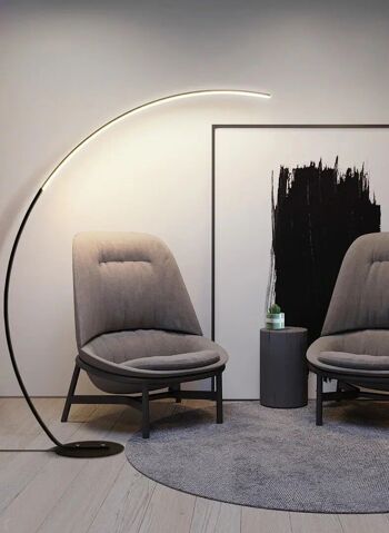 Lampadaire LED Arc design interieur lampe demi cercle moderne salon 8