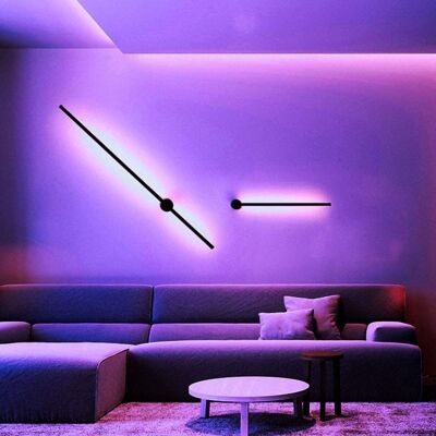 Laser wall light RGB Minimalist 60cm multicolor wall lamp long