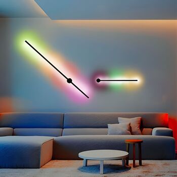 Applique murale Laser RGB Minimaliste 60cm multicolor mur lampe en long 6