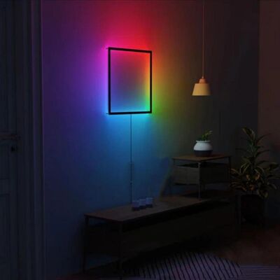 Lampada da parete quadrata Cube RGB multicolore dal design moderno