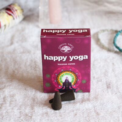 Encens Happy Yoga en cône - 10pcs