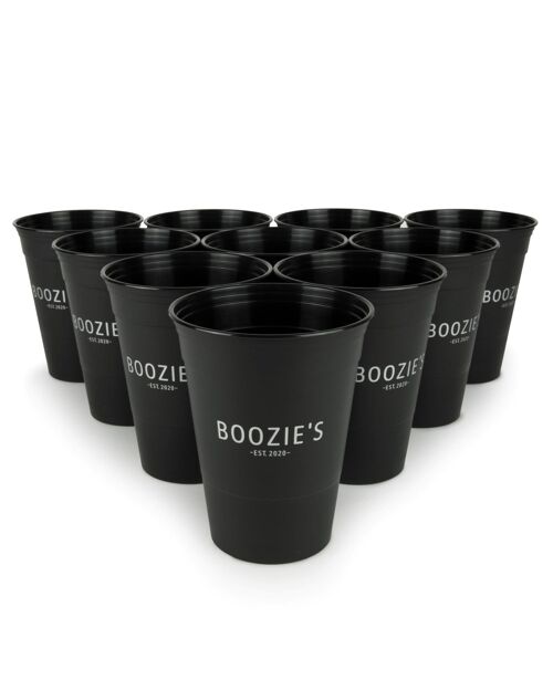 Boozie's 22er BeerPong-Set Midnight Black