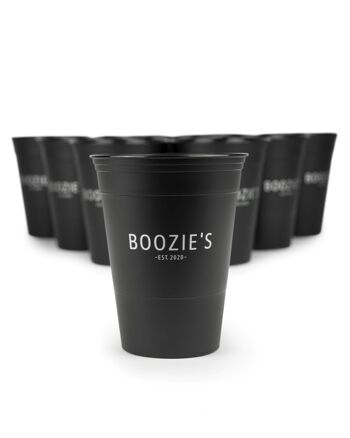 Boozie's BeerPong Lot de 22 Noir Minuit 6