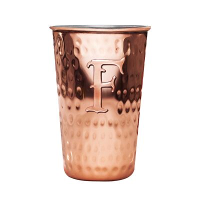 Ferdinand's Coppercup / Kupferbecher "F" Gin & Tonic Shiny
