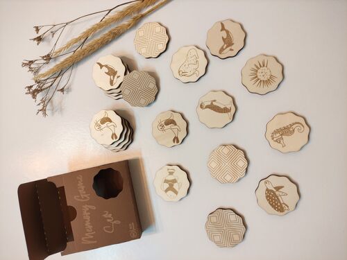 Wooden Sea Memory Game, Montessori Matching Cards