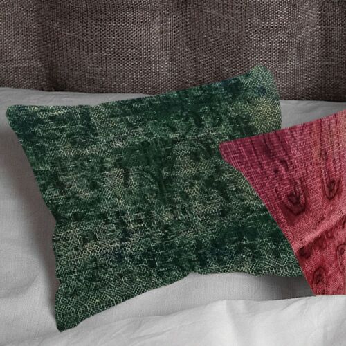 Kilim Handwoven Phthalo Green Cushion Cover