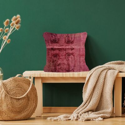 Kilim handvävt bashful rosa kuddfodral