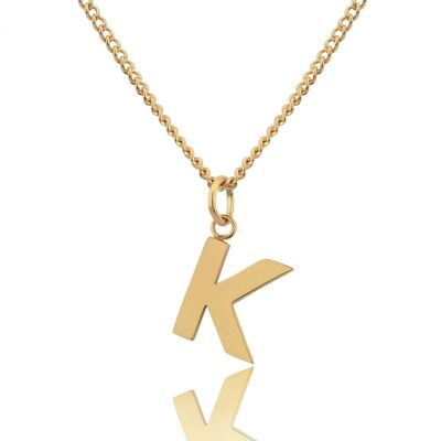 Goldene Buchstaben Kette - K