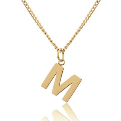 Goldene Buchstaben Kette - M