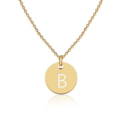 Buchstaben Halskette Gold - B