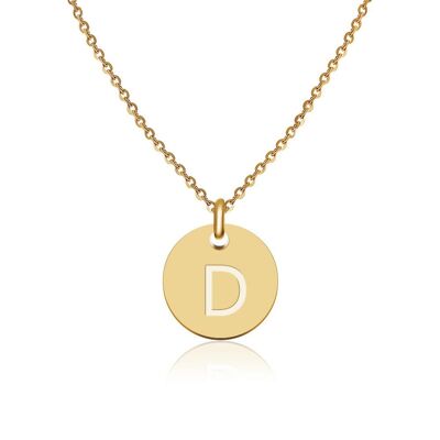 Buchstaben Halskette Gold - D